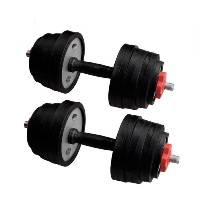دمبل مدل r10 وزن 20 کیلوگرم مجموعه دو عددی